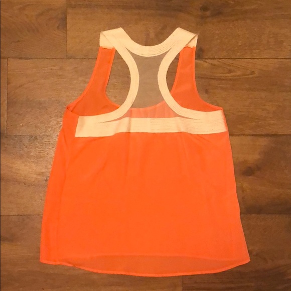Orange racer back tank top - Picture 2 of 3